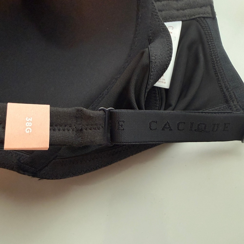Cacique Black Boost Plunge T-Shirt Bra NWT Size 38G - Picture 9 of 10
